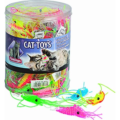 FLAMINGO - plastová kreveta 1,5x6cm (MIX BAREV)