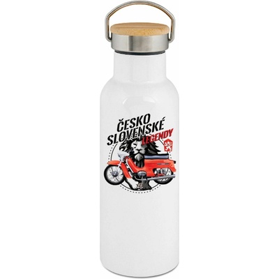 123TRIKO termoska Jawa Pionýr červený Československé Legendy, V28 500 ml motorka