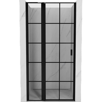 Mexen Mist L лява душ врата 120 см, черна решетка, черно - 8A4L-120-000-70-77-L (8A4L-120-000-70-77-L)