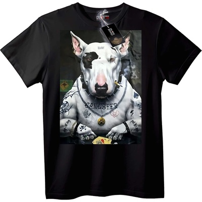 NOONEBRAND Тениска с Гангстер Куче - 2XL, White