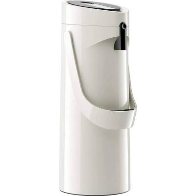 emsa GmbH 515707 Ponza ISO thermos bottle 1, 9 l, stainless steel, 17 x 16.5 x 39 cm, stainless steel, white