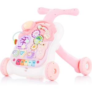 Chipolino Музикална играчка на колела 2в1 Chipolino - Мулти, розова (MIK02007MLP) Проходилка