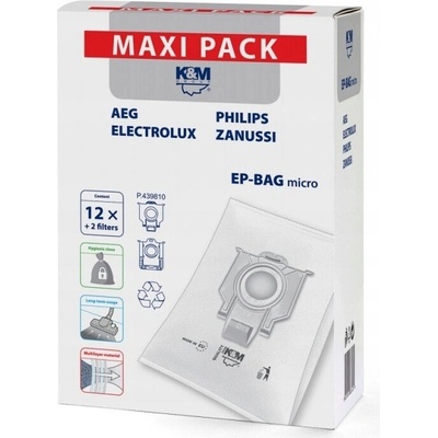K&M EP BAG MICRO 12 Philips / Electrolux FC8021 12ks