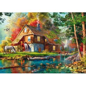 Schmidt Spiele - Puzzle Watermill in autumn - 1 000 piese