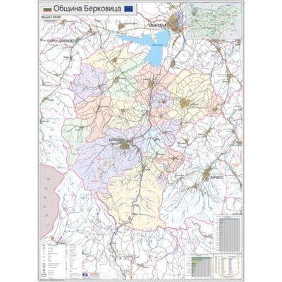 Mapmedia Карта на община Берковица