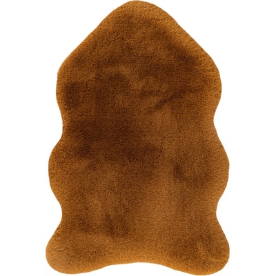 Happy Dekorační kožešina imitace ovce, umělá kůže, 90 × 60 cm, amber HES800AMB6090