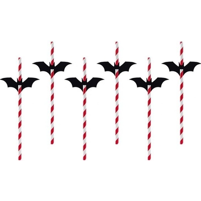 PartyDeco Slamky Netopiere 24cm 6 ks