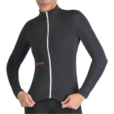 Sportful Дамска фланелка с дълъг ръкав за колоездене Sportful Women's Classic Thermal Jersey Cycling jersey - Black - размер XL (156-2666-0115)