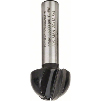 BOSCH Žlábkovací frézy 8 mm, R1 10 mm, D 20 mm, L 12,4 mm, G 46 mm