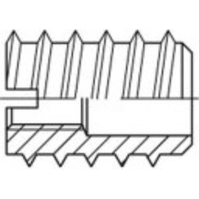 TOOLCRAFT TO-5454546 skrutkovacie matice M4 DIN 7965 mosaz 100 ks