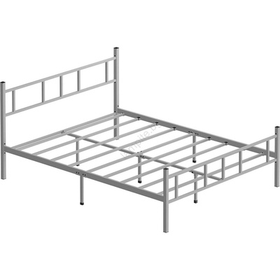 ASIR GROUP Метално двуспално легло PIRON 160x200 см, бяло, носимост 200 кг (AS3235)