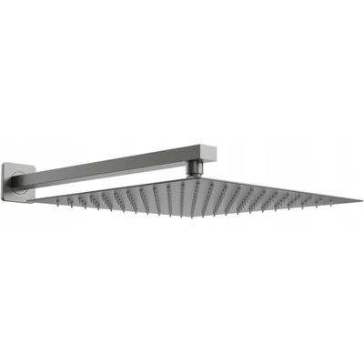 Mexen Slim дъждовалежна глава 25 x 25 см с душово рамо, графит - 79125112-66 (79125112-66)