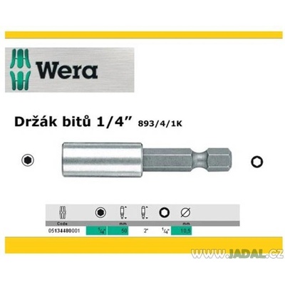 Držák bitů WERA 893/4/1K