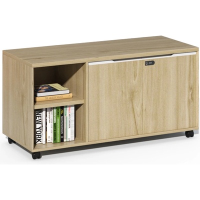 Houseland Pojízdná kancelářská komoda Profit Lu 01 dub přírodní/bílá – Hledejceny.cz