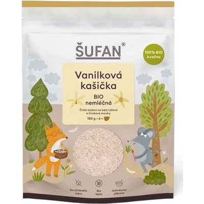 Šufan Vanilková kašička nemliečna BIO 180 g