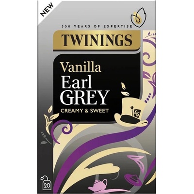 TWININGS černý čaj VANILKOVÝ EARL GREY 20 sáčků 40 g