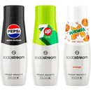 SodaStream Pepsi Max 440 ml + 7 Up Free 440 ml + Mirinda Light 440 ml