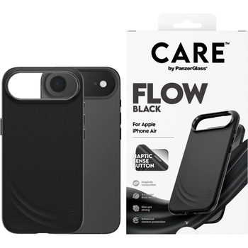 Panzer Гръб Care by PanzerGlass за iPhone 17 Air, FLOW Case w haptic button - Черен