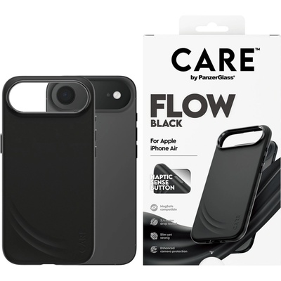 Panzer Гръб Care by PanzerGlass за iPhone 17 Air, FLOW Case w haptic button - Черен