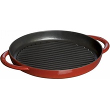 Staub Litinová grilovací kulatá višňová 30 cm