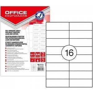Office Products Labels Office Products A4 105x37mm white (100)
