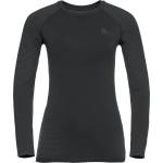Odlo Дамско синтетично термобельо Odlo Women's BL Top Crew Neck L/S Performance Warm Eco Synthetic base layer - Black / New Odlo Graphite Grey - размер XL (114-1855-0115)