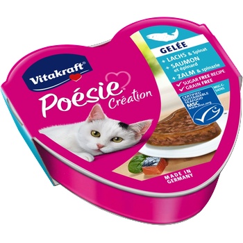 Vitakraft POESIE мокра котешка храна със сьомга и спанак 85 г