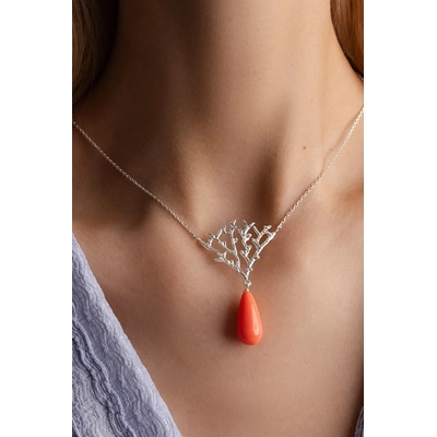 Lilou Посребърно колие Lilou (253/380/LAN/KOR/48/SR)