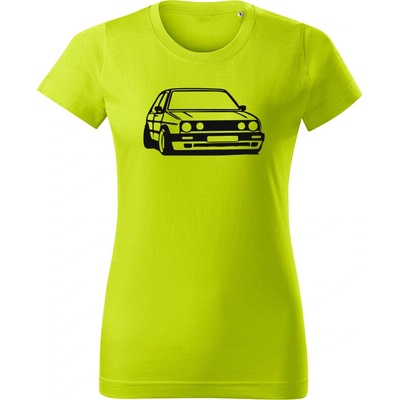 Tričko Volkswagen Golf Mk2 Low dámske tričko Oranžová Biela