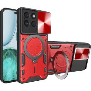 Techsuit Калъф за Honor X8c - Techsuit - CamGuard Pro - Червен (KF2346947)