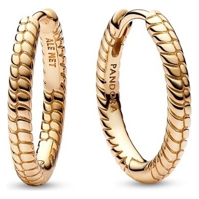 Pandora Pozlátené náušnice na prívesky Moments 262728C00