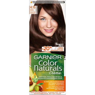 Garnier Color Naturals Krémová farba na vlasy 4.15 Frosty Chestnut