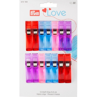 Prym LOVE svorky na látku 5,5cm 14 ks