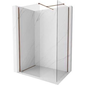 Mexen Kioto-X стъклена стена за душ Walk-in 110 x 80 см, прозрачна 10 мм, розово злато - 800-110-202-60-00-080-X (800-110-202-60-00-080-X)