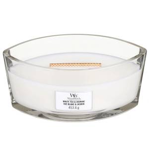 WoodWick White Tea Jasmine Ароматна свещ 453.6 g