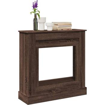 vidaXL Облицовка за камина, кафяв дъб, 90x30x90 см, инженерно дърво (854595)