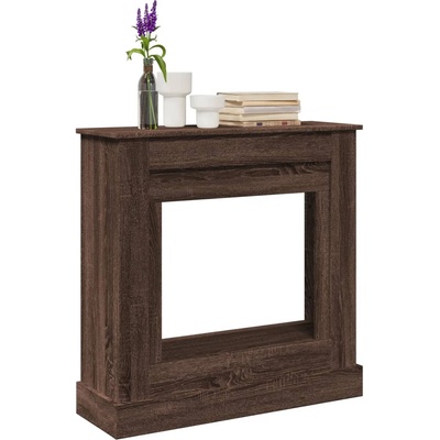 vidaXL Облицовка за камина, кафяв дъб, 90x30x90 см, инженерно дърво (854595)