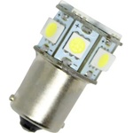 Диодна крушка тип ba15s с 13 smd диода двойна светлина Бяла (l13w2)