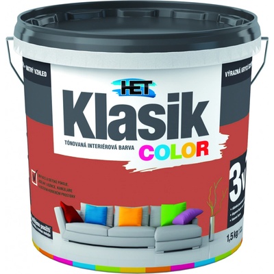 Het Klasik Color INTERIÉROVÁ FARBA 0897 VÍNOVÝ 1,5kg