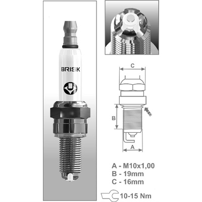 zapalovací svíčka BRISK AOR12LGS uni dle moto