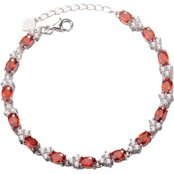 Silenti Jewelry Сребърна гривна "Червена Магия