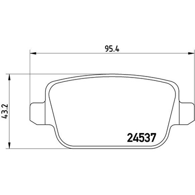 BREMBO Sada brzdových platničiek kotúčovej brzdy P24075