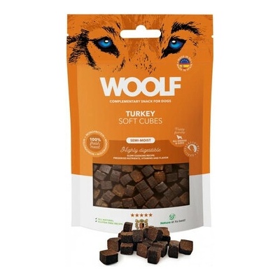 WOOLF Soft Cubes Turkey Monoprotein 100 g