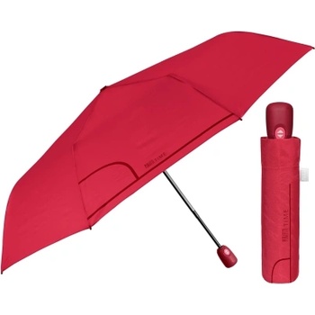 Дамски сгъваем автоматичен Open-Close чадър Perletti Time 26355, Червен
