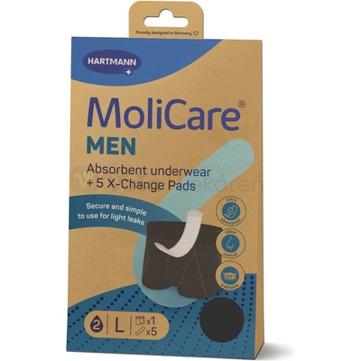 MoliCare Men L absorpčná spodná bielizeň 1 ks + X-Change vložka 5 ks