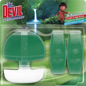 Dr. Devil the Natur Fresh течен 3в1 тоалетен блок (8595025819642)