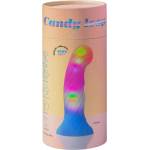 Love to Love Candy Loop - светещ силиконов вибратор с LED (розово-син) - 16, 9 см - lovesexshop