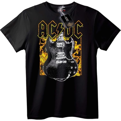 NOONEBRAND Тениска AC/DC Китарен Рок - 2XL, Black
