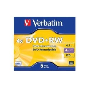 Verbatim DVD+RW, презаписваем, 4.7 GB, 4x, в кутия, office1_2065240011