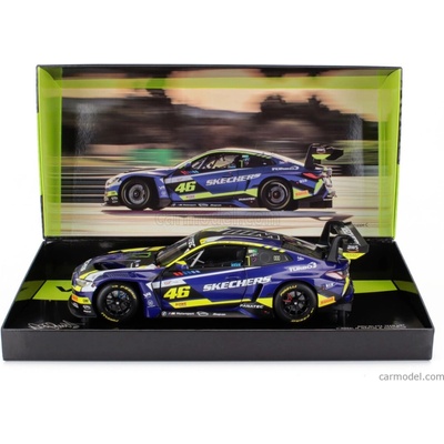 Minichamps BMW 4 series M4 Gt3 Team Wrt N 46 4h Le Castellet 2024 Valentino Rossi Maxime Martin Raffaele Marciello Modrá Žlutá Černá 1:18